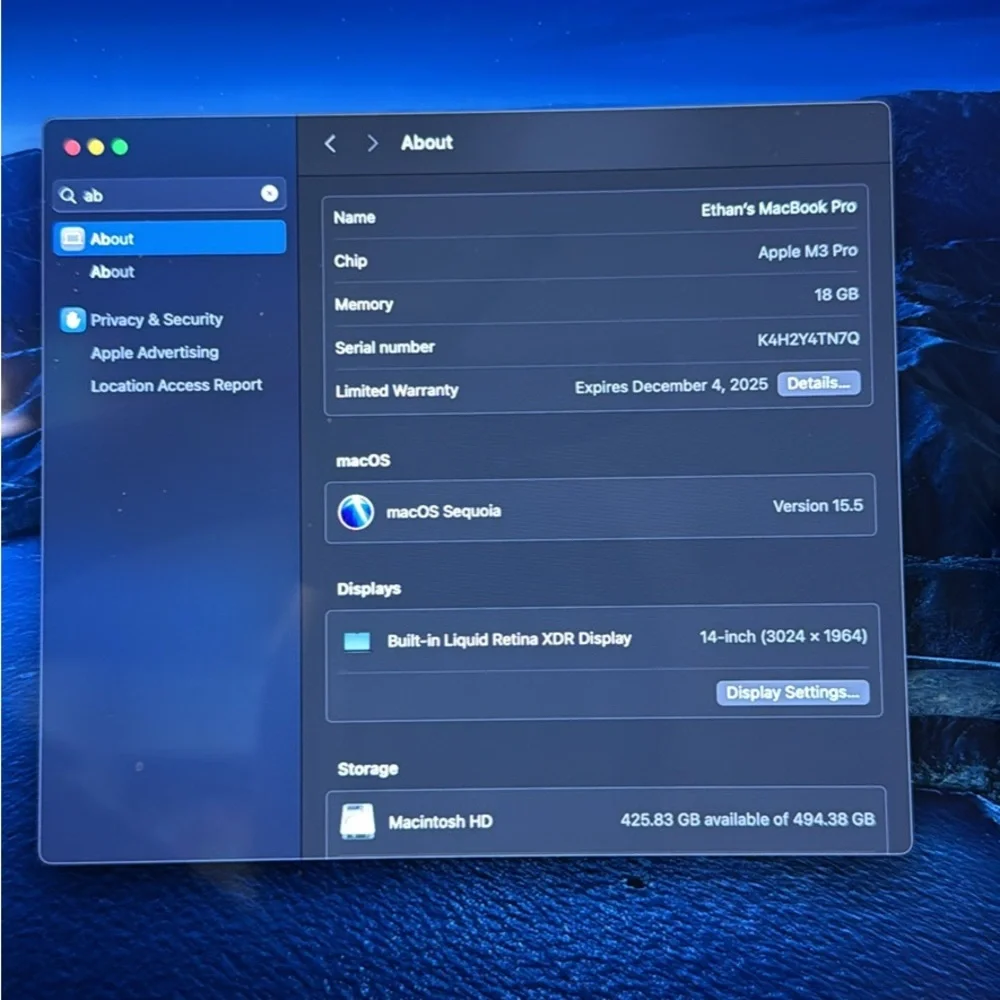Sleek Black Laptop